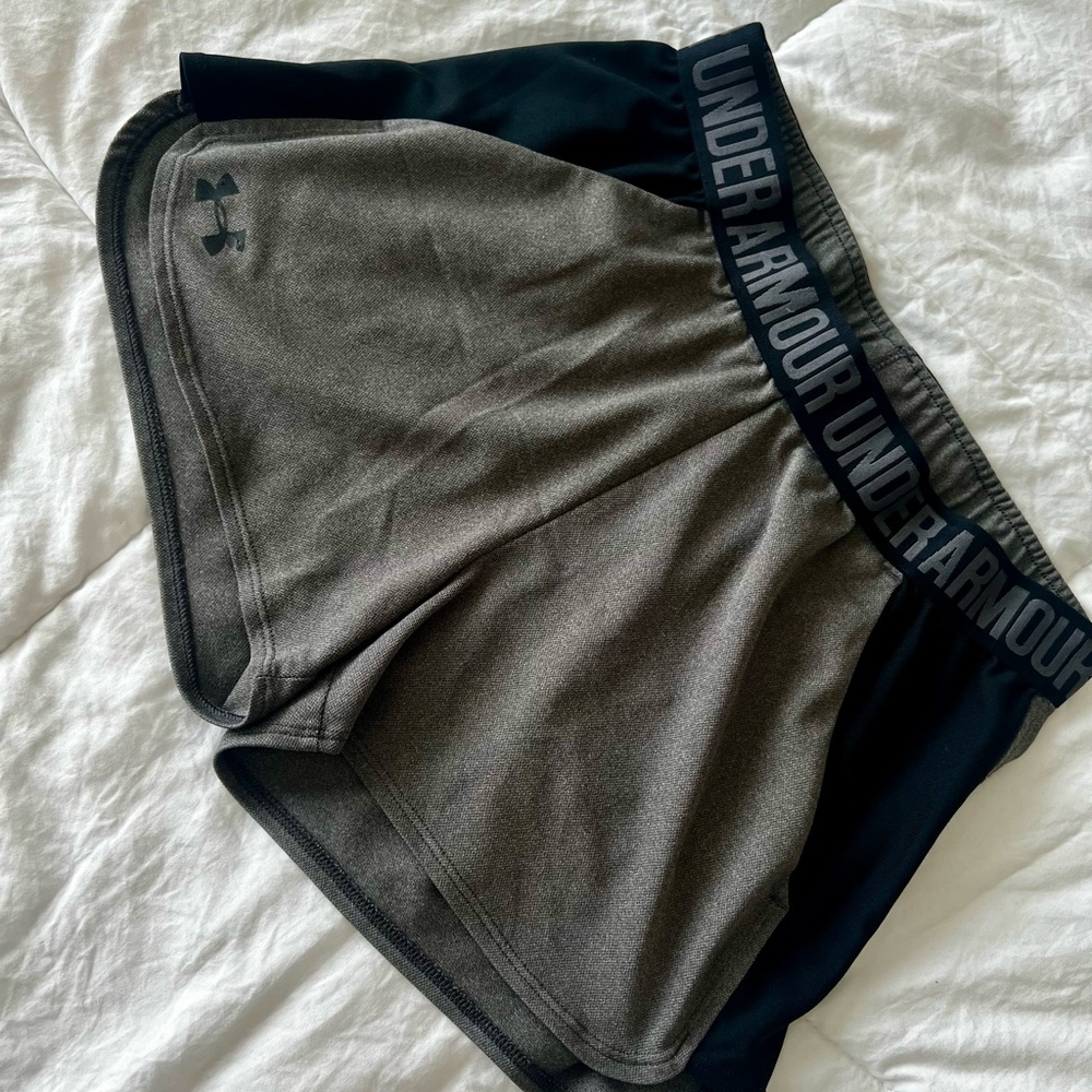 Under Armour Charcoal and Black HeatGear Shorts